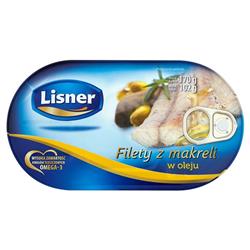 Filety z makreli w oleju 170g Lisner-1207