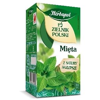 Herbata "zielnik polski" mięta 20 szt. Herbapol-1298