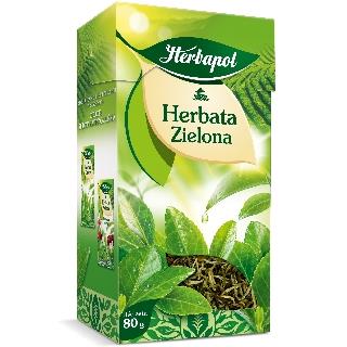 Herbata zielona liść 80g Herbapol-1297
