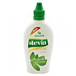 Słodzik stevia w płynie 75ml Zielony listek