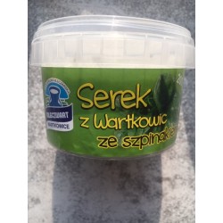 Naturalny serek z Wartkowic ze szpinakiem 200g